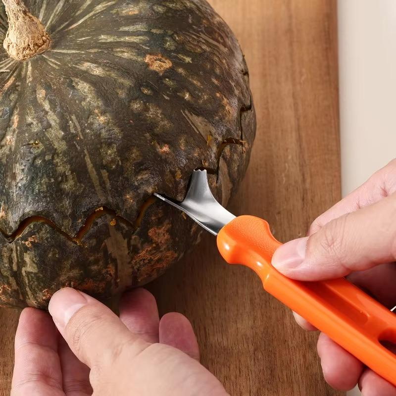 1set Pumpkins Carving Knife Set Handcrafted Carving Tools Pumpkins Fruit Vegetables Ideal for Wedding Birthday Christmas Preparations