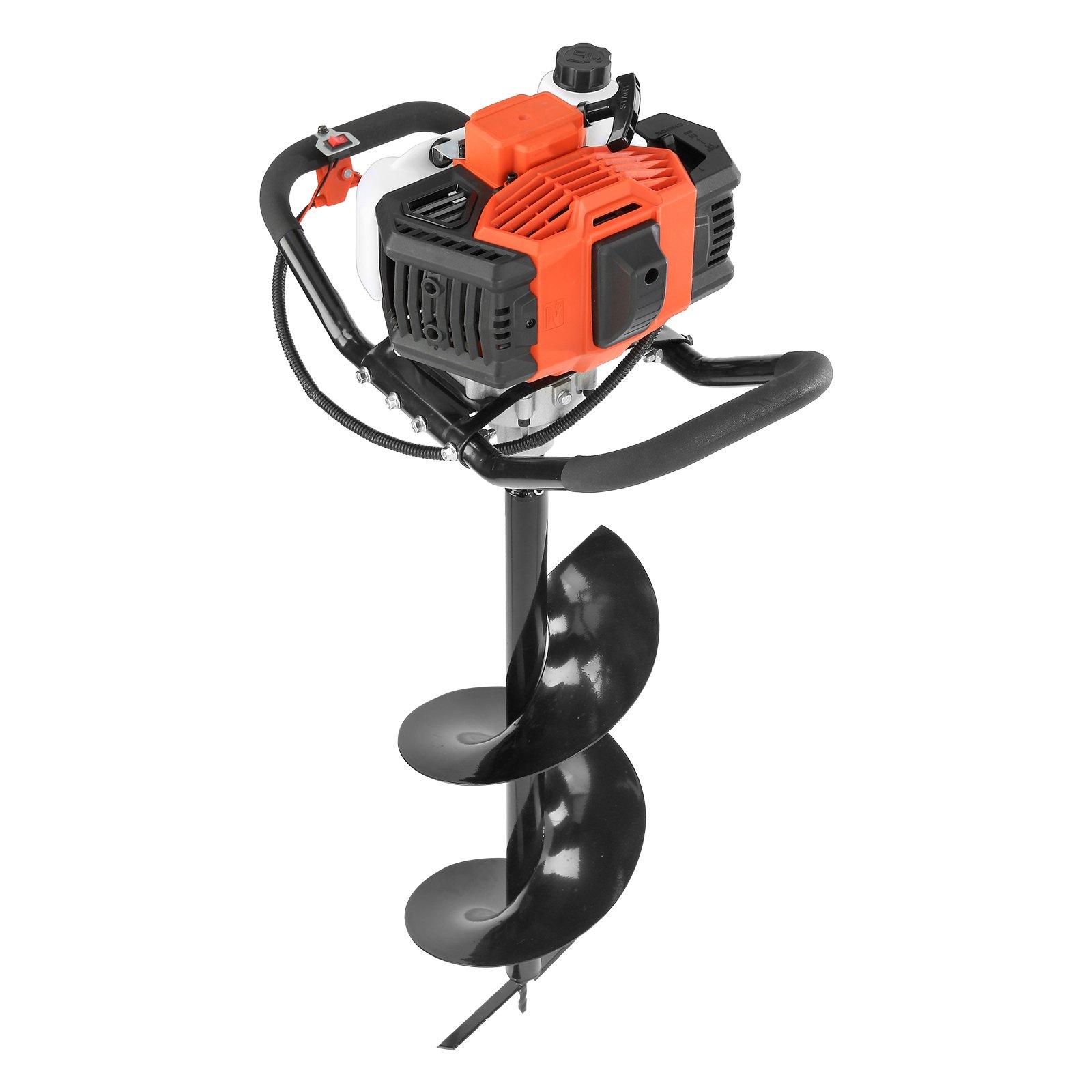 【Summerfinds】VEVOR 52cc Engine Gas Powered Alloy Steel Digger, Quick Shut-Off 1450W Heavy-Duty Post Digging Earth Auger with 6" & 10" Bits, 3 Extension Rods, Abundant Accessories, EPA Listed for Fence Posts, Planting 【Summerfinds】VEVOR 52cc Engine Gas Powered Alloy Steel Digger, Quick Shut-Off 1450W Heavy-Duty Post Digging Earth Auger with 6" & 10" Bits, 3 Extension Rods, Abundant Accessories, EPA Listed for Fence Posts, Planting