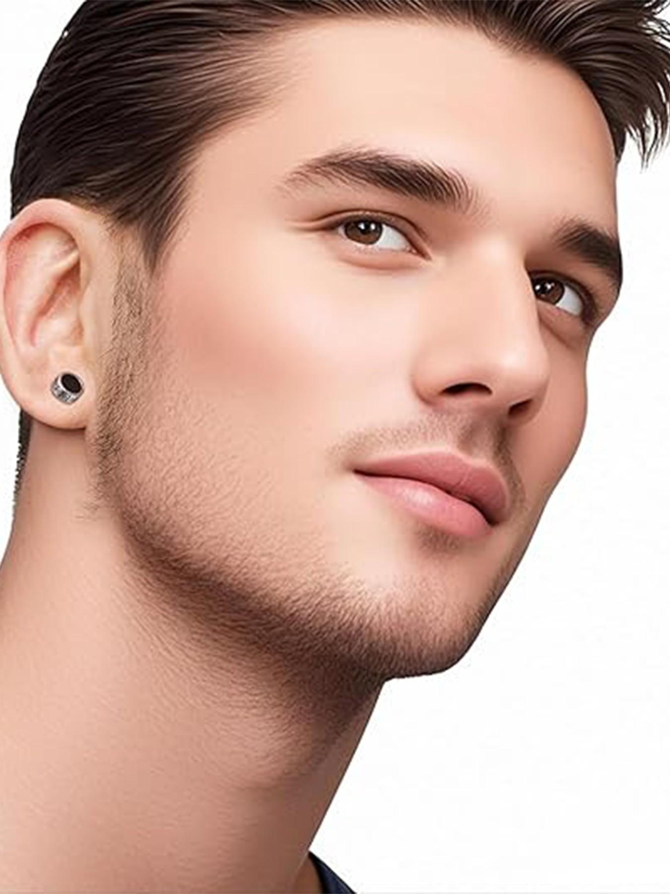 Unisex Stainless Steel Ear Studs, Universal Spiral Design, Suitable for Cartilage & Tragus Piercings, Daily Wear, Party Jewelry