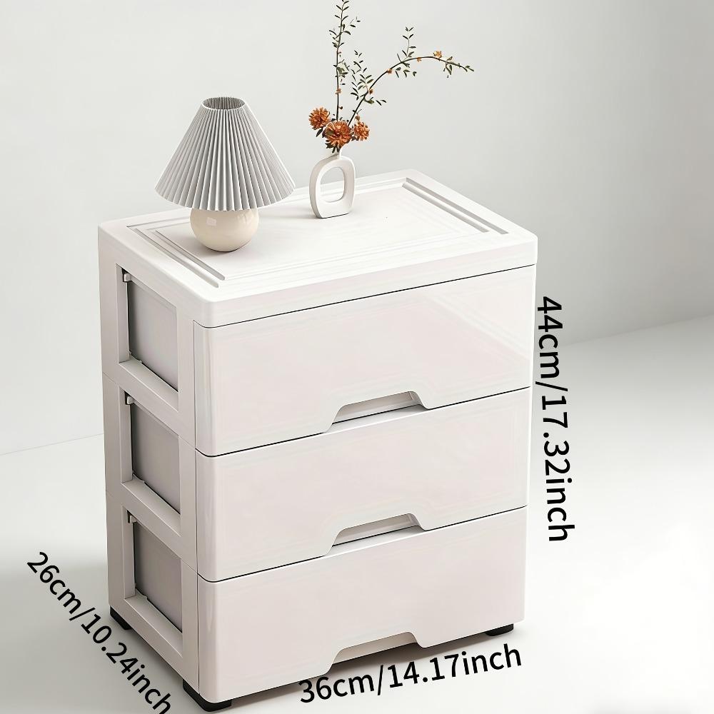 Household drawer-style movable storage cabinet, waterproof and moisture-proof stackable storage box, multi-purpose organizer suitable for all seasons. Ideal for storing clothes in the bedroom and documents in the office.