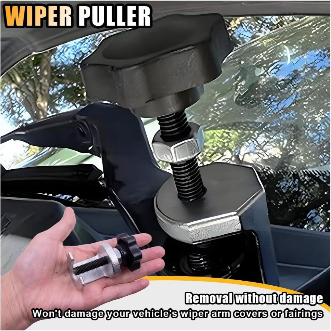 Universal Windshield Wiper Arm Puller Tool, Adjustable Battery Terminal Removal Tool, Lightweight Fixed & Adjustable Design