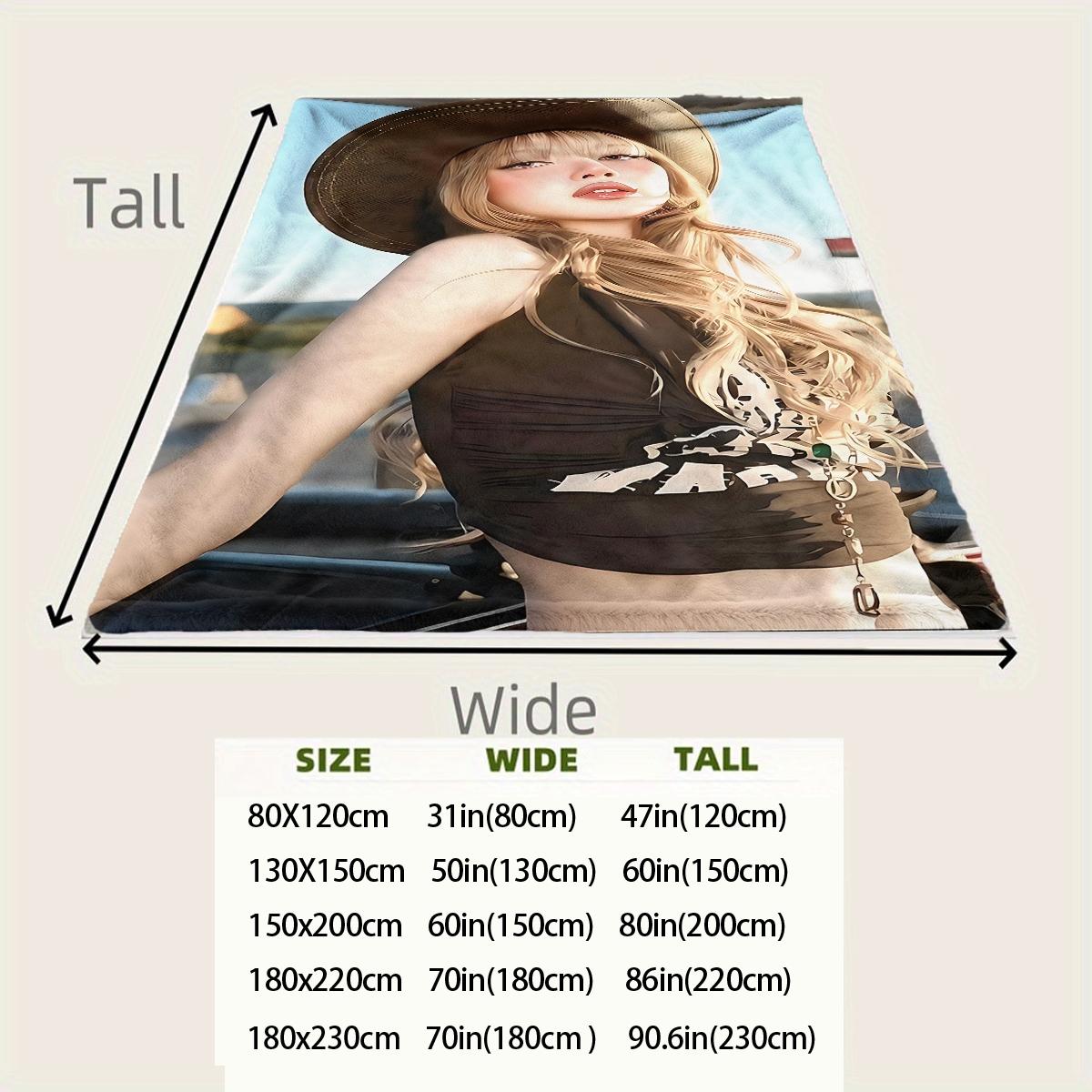 LISA design  flannel blanket, exclusive gift for home, office, camping travel, personalized pattern design, modern style, soft texture