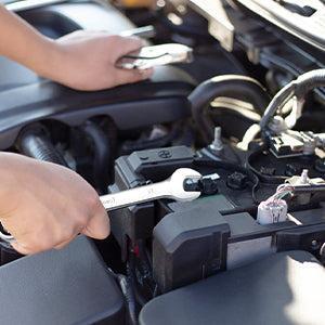 【GARVEE】 Ratcheting Wrench Set 20 PCS SAE 1/4"-3/4", Metric 6-19mm, Flex Head 72-Tooth, Chrome Vanadium Steel, Includes Storage Bag Hand Tools Metal Heavy Duty