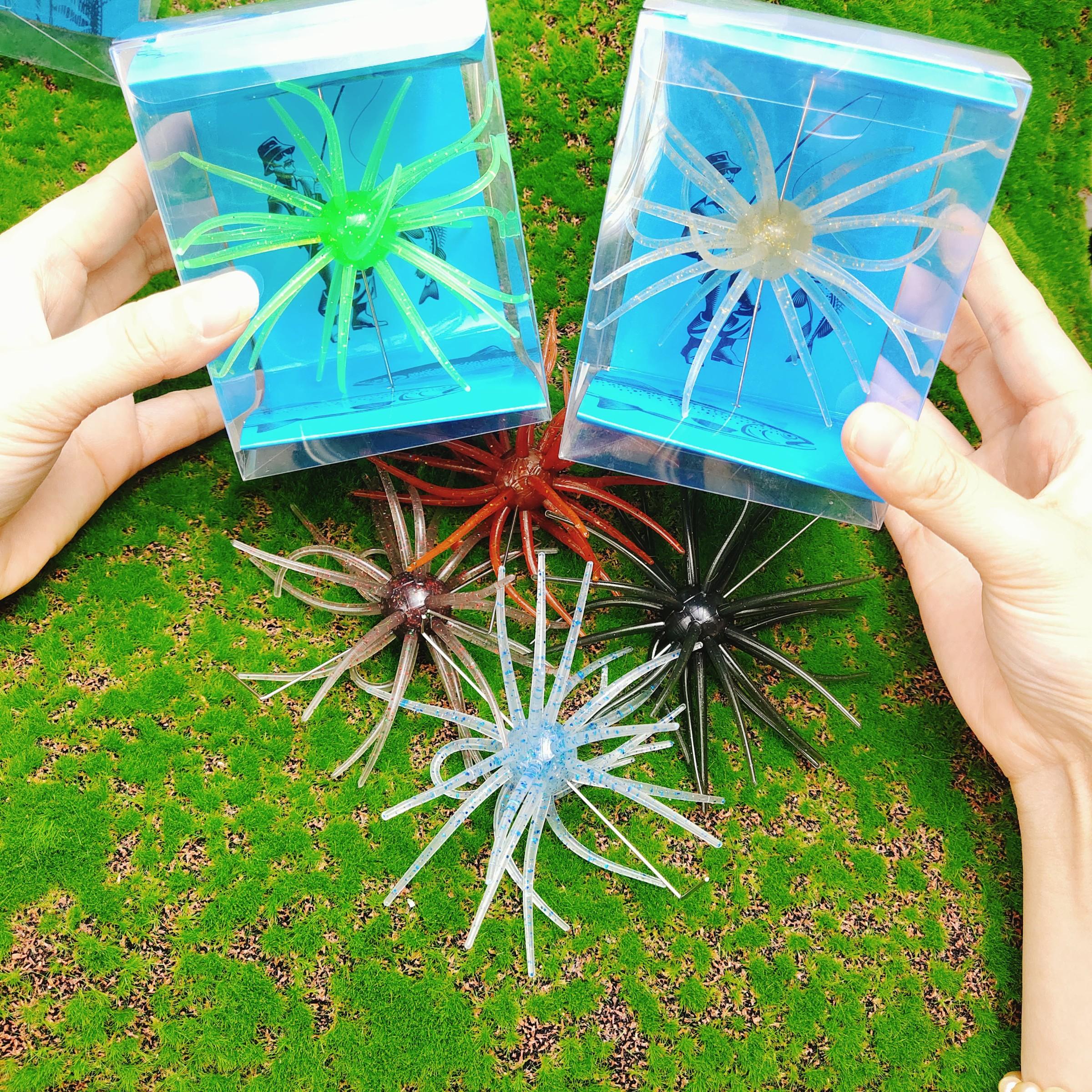 Realistic Sea Urchin Soft Bait, Large Size Single Pack, Medium Size Twin Pack, Durable Tpe Material, Fishing Lure Fake Bait