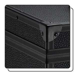 Joligrace Rolling Makeup Train Case Professional Cosmetic Trolley Nail Polish Organizer with 2 Large Drawers, Makeup Pouch for Artists Nail Technician Salon Cart Trunk Black