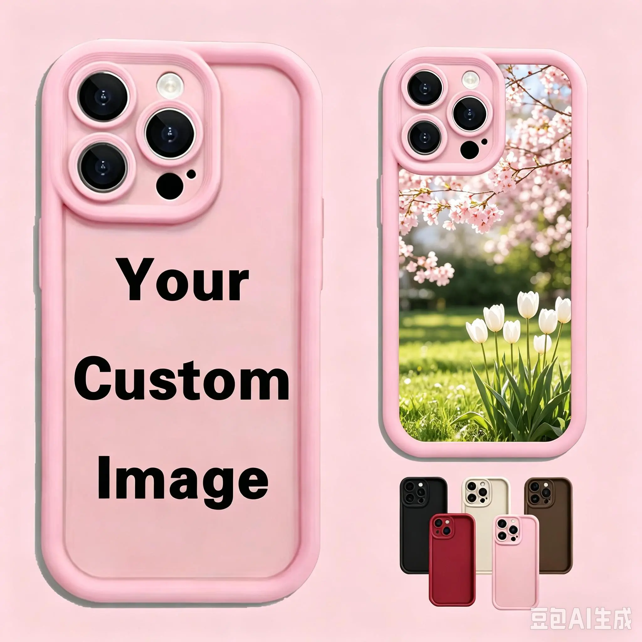 Custom Photo Cellphone Cover - Send Image Post-Purchase, Personalized Casing for iPhone 11/12/13 Series/14 Series/15 Series/16 Series/17 Series Devices & Mobile Electronics Accessories