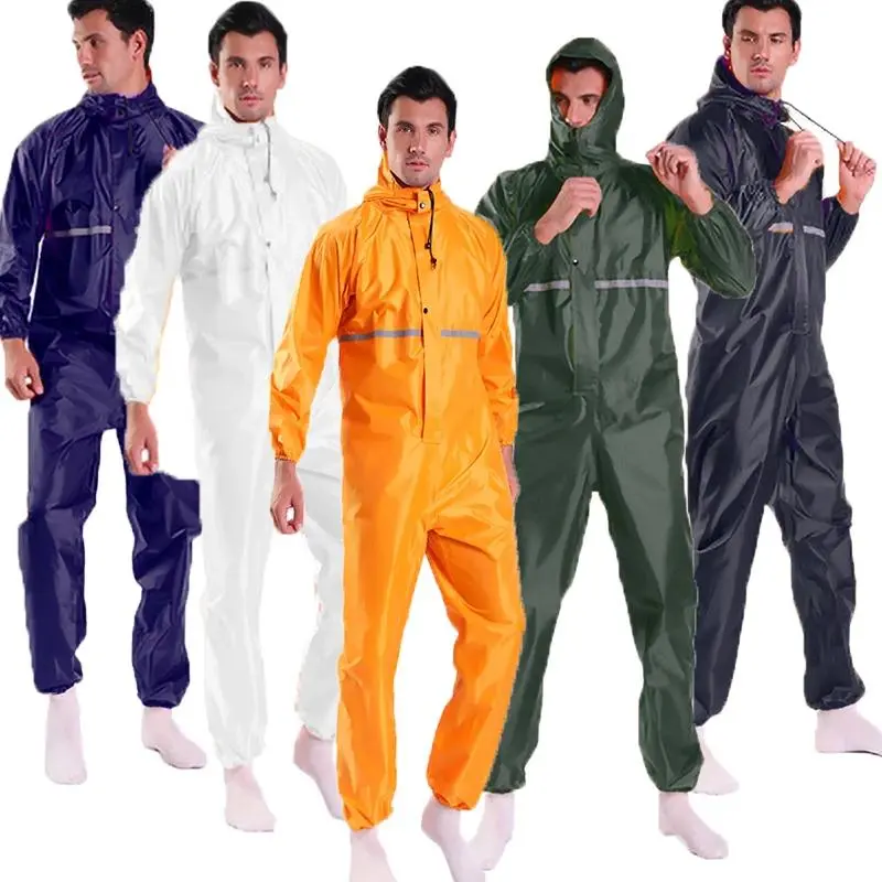 Fashion Water Proof Oil Proof Painter Worker Overalls Men Women Work Suit Dust Oil Resistant Work Overalls Jumpsuits Coveralls
