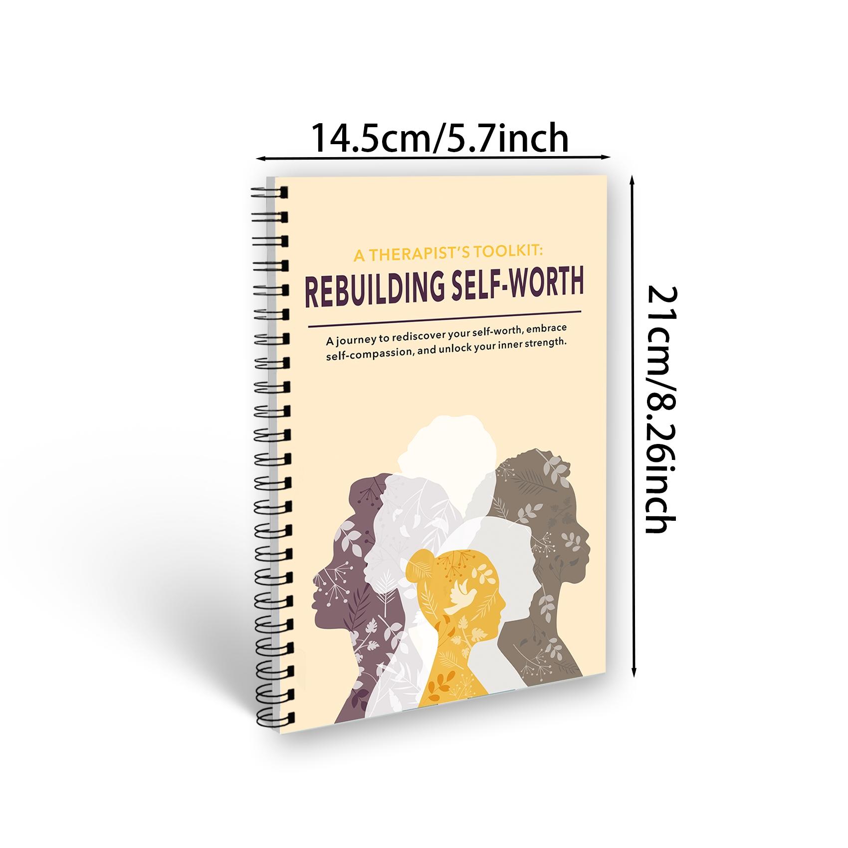 A5 Size Self-Esteem Rebuilding Guide Workbook, Discover Your Value, Cbt Tools, Structured Exercises, Build Healthy Self-Identity