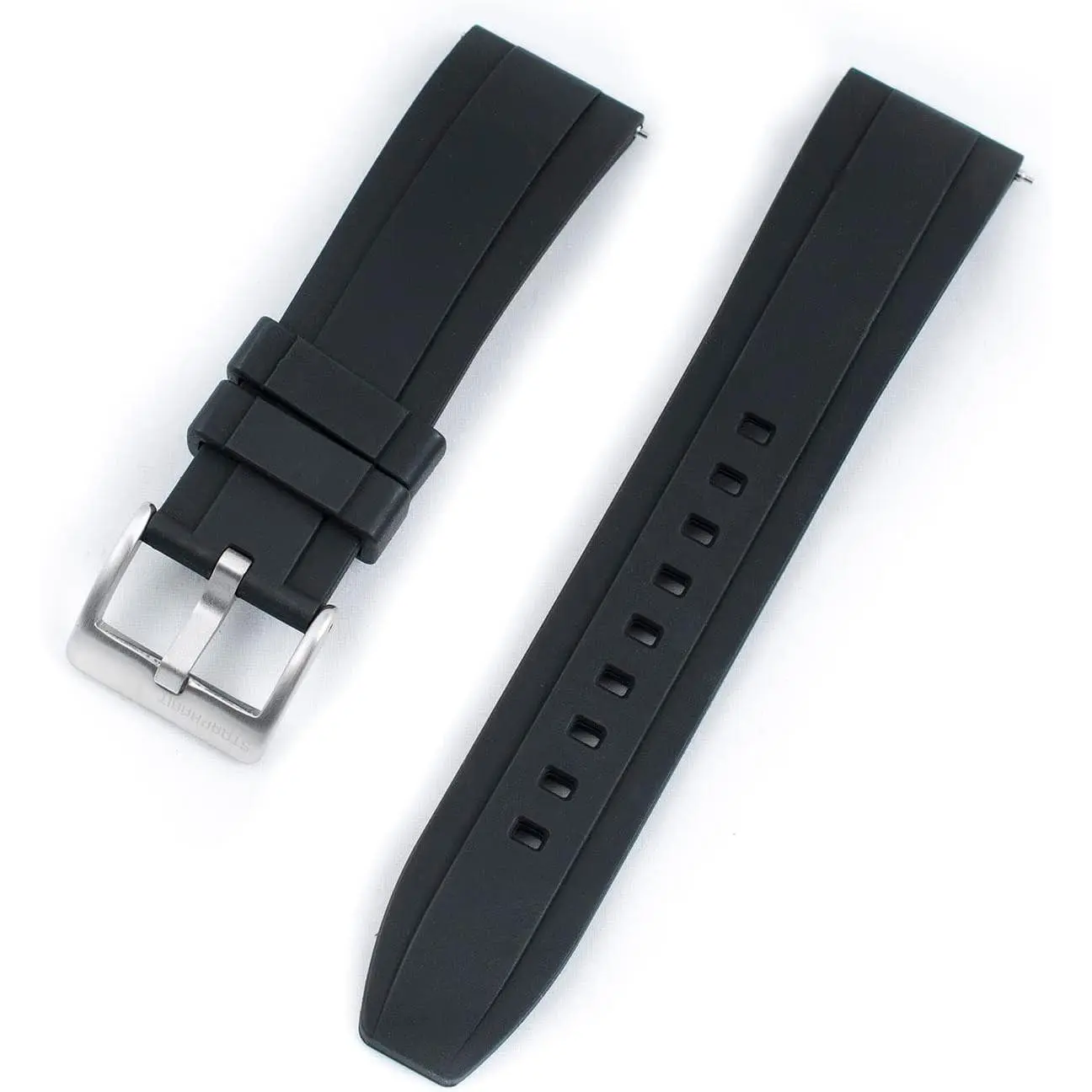 Quick Release Rubber Watch Strap Band FKM 20mm 22mm 24mm