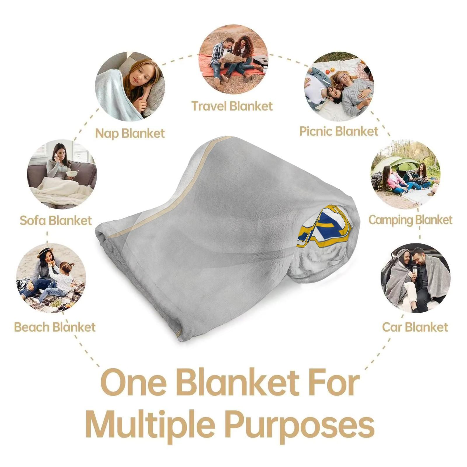 Real Madrid Themed Blanket, Suitable For Daily, Festival, And Birthday Gifts For Children And Adults. 1 Piece Of Soft, Warm, Lightweight Single-Sided Printed Plush Blanket, Suitable For Bed, Sofa, Car, And Room Decoration