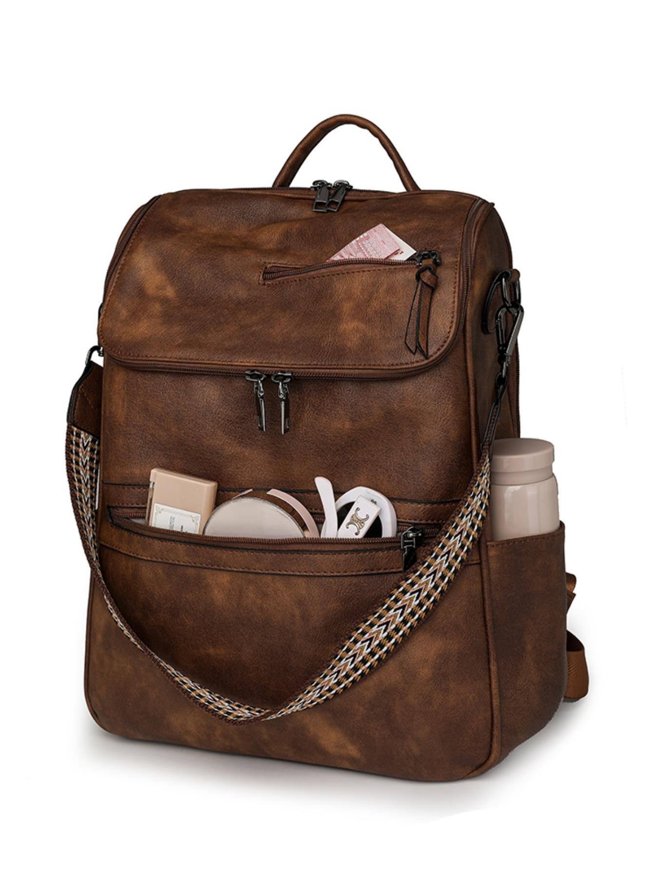 Women's Large Capacity Backpack, Anti-Theft Waterproof Laptop Bag, Multi-Layer Design, 15.6 Inch Computer, Adjustable Shoulder Strap