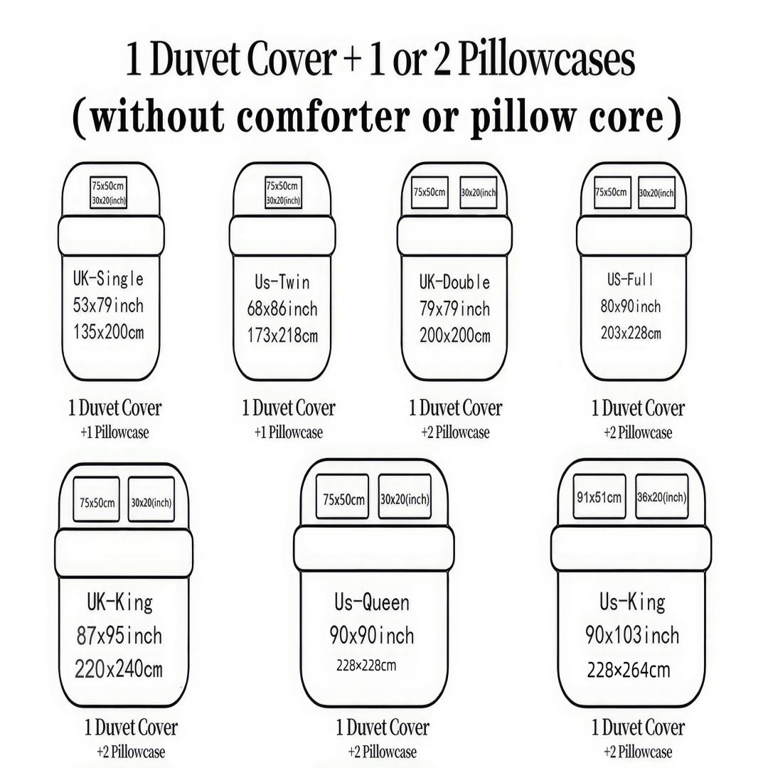 Trendy Bear Print Quilt Cover Set, includes 1 quilt cover and 1 or 2 pillowcases, does not include quilt or pillow inserts, suitable for bedroom or dormitory bedding sets, ideal for gifting or personal use