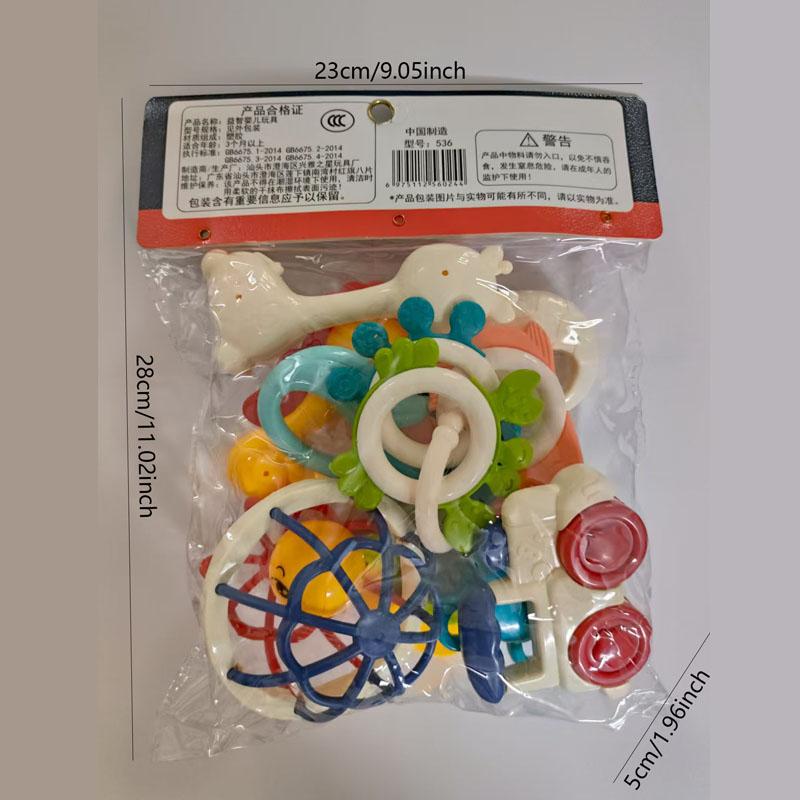 12-Piece Baby Teething Relief Toy Set, Sensory Teether, BPA-Free and Edible Materials, Aids Dental Development and Fine Motor Skills, Perfect Gift for Easter, Mother's Day, Birthdays and Day