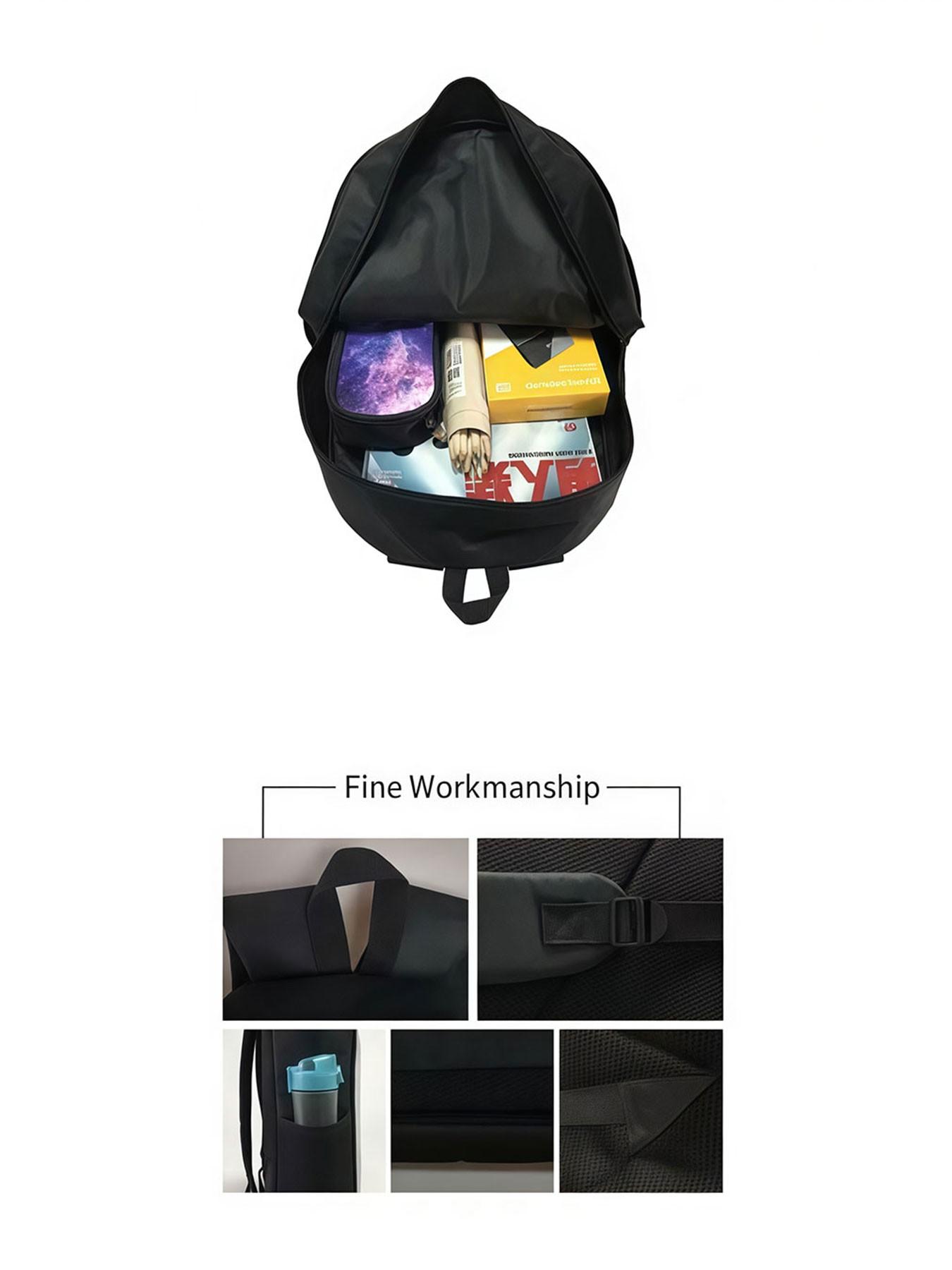 K-Pop Demon Hunters Concert Style Backpack, High Aesthetic Student Bag, Anime Merchandise Dual Shoulder Bag, Trendy School Bag