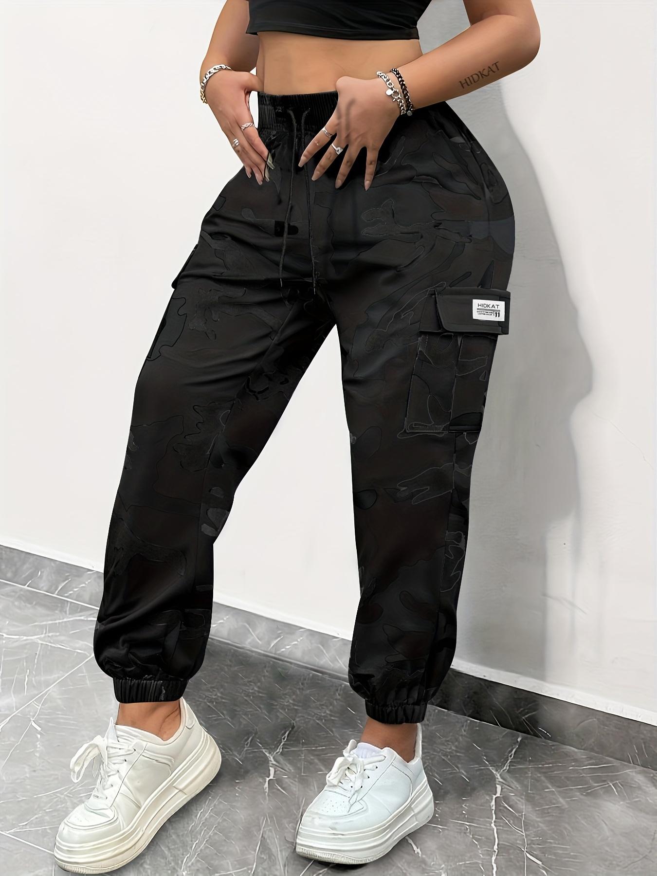 Women's Camouflage Print Cargo Joggers, Breathable Cotton Blend Material, Multi-Size Loose Comfortable Fit, Drawstring Waist Durable All-Season Design, Ideal for Everyday & Outdoor Wear | SummerVibes SummerVibes Women's Camouflage Print Cargo Joggers, Breathable Cotton Blend Material, Multi-Size Loose Comfortable Fit, Drawstring Waist Durable All-Season Design, Ideal for Everyday & Outdoor Wear | SummerVibes SummerVibes