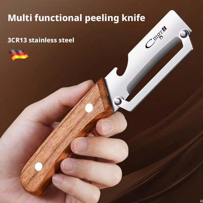 Fruit & Veggie Peeling Made Easy! Multi-Function Stainless Steel Tool 🚀 #HomeHacks