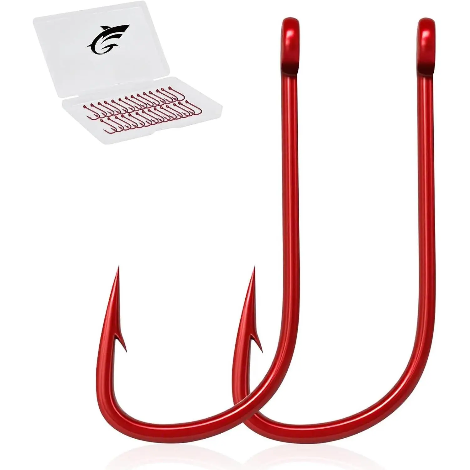 100/300/500pcs Small Fishing Hooks,  Hook for Freshwater | Ultra , High Carbon Steel,  Penetration, 10 Sizes  Fish Hook Set for Bluegill Crappie Trout Panfish Carp