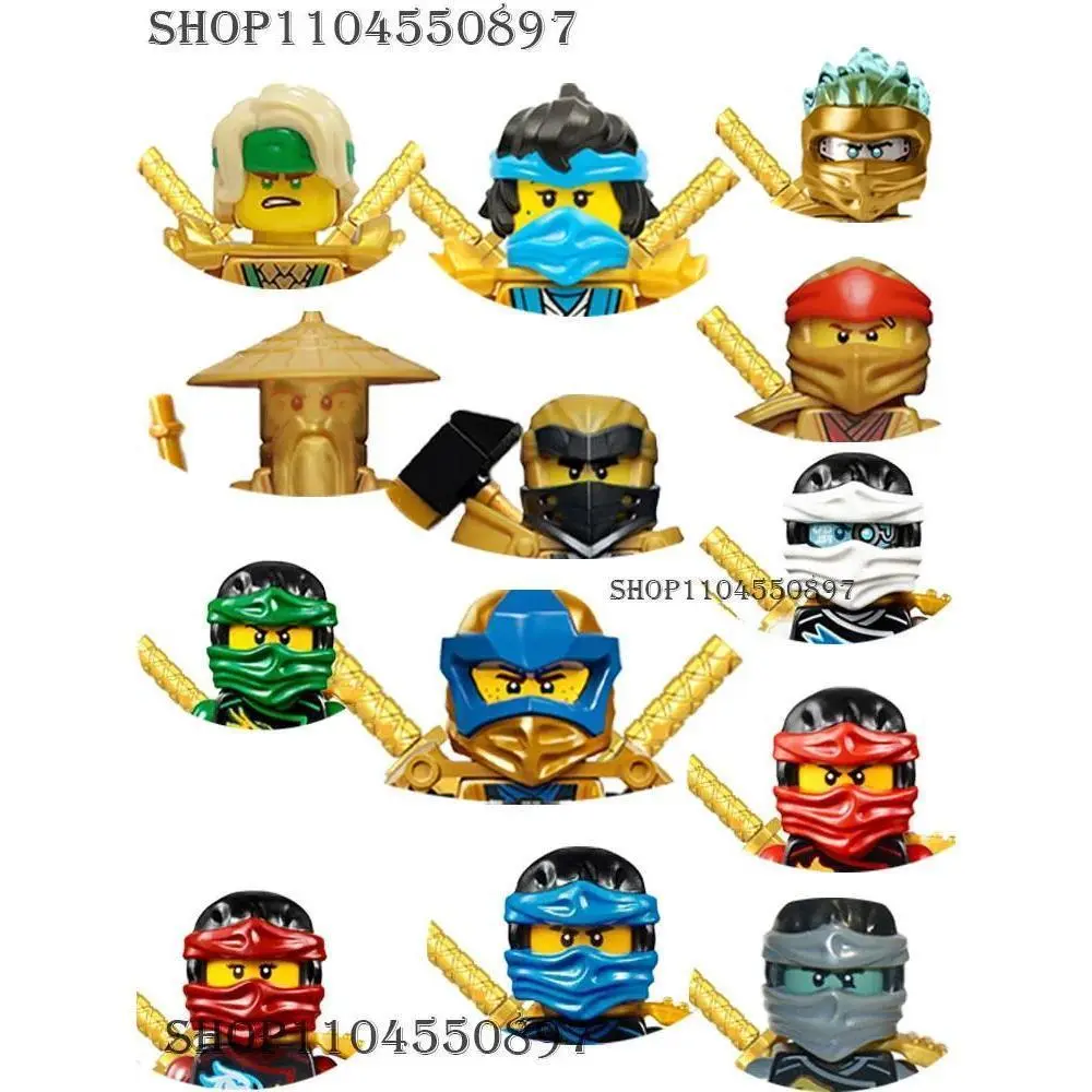 Anime & Manga Collectible Construction Building Blocks Set, Unisex Kids’ Assembling Toys with TV Character Bricks Dolls (Lloyd, Garmadon, Kai, Zane, Jay, Nya) for Gifts, A251