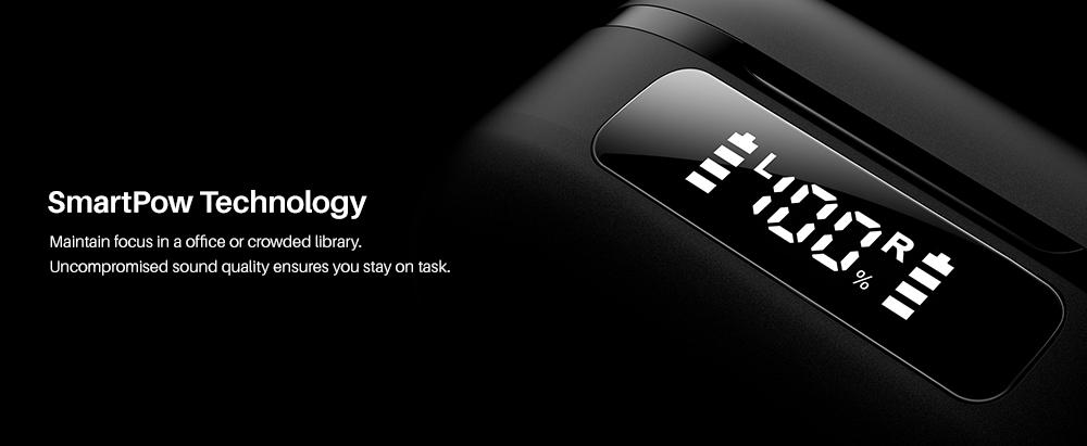 TOZO 2024NC9 Hybrid Active Noise Cancelling Wireless Earbuds ENC IPX8 Waterproof Bluetooth 5.3 Headphones Stereo Bass Heasets Headsets Audio headphones  audifonos traveling gadgets Electronic FathersDayGift Dark Black Microphone Charging