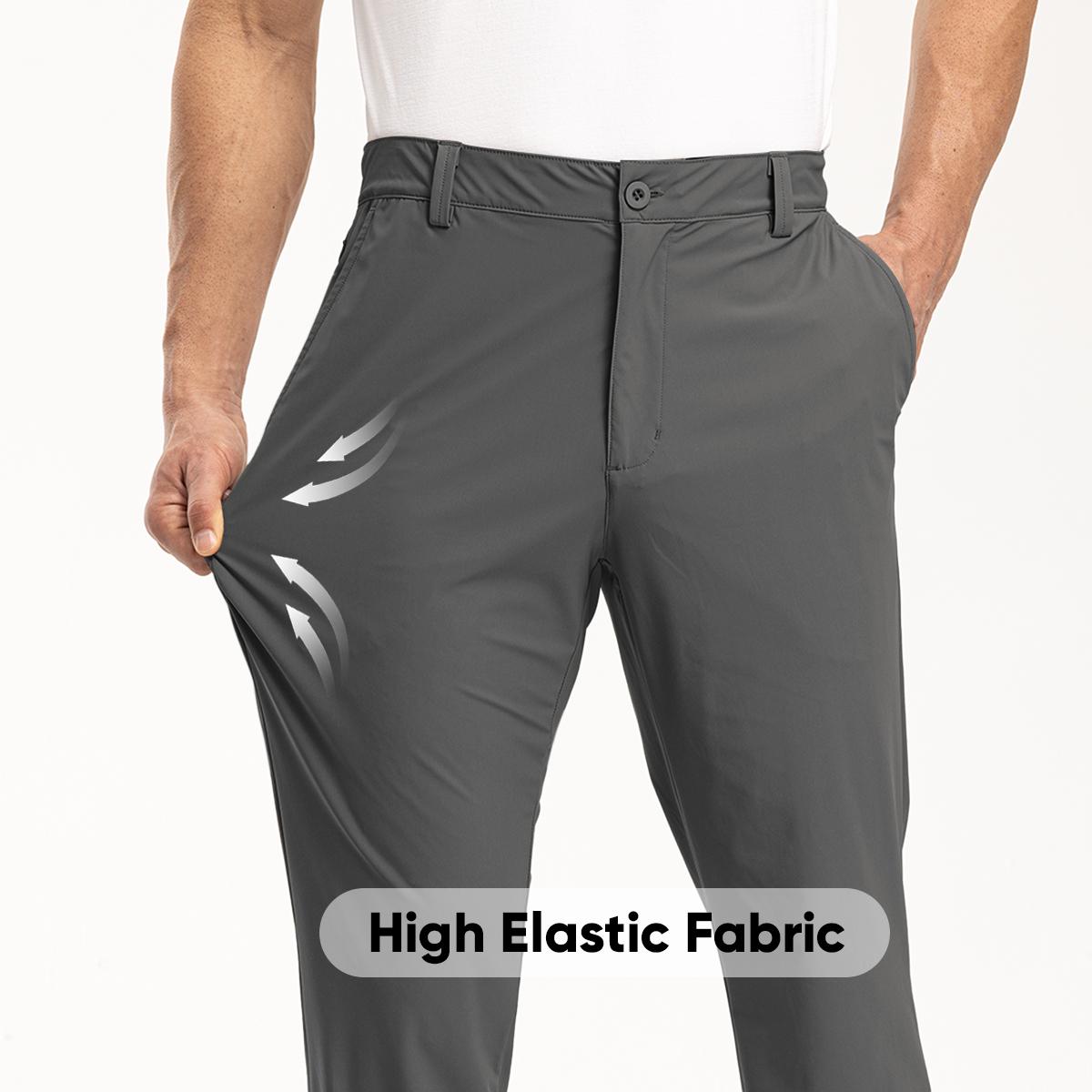TBMPOY Men's Stretch Fit Casual Work Golf Pants Joggers Pants  with 4 Pockets