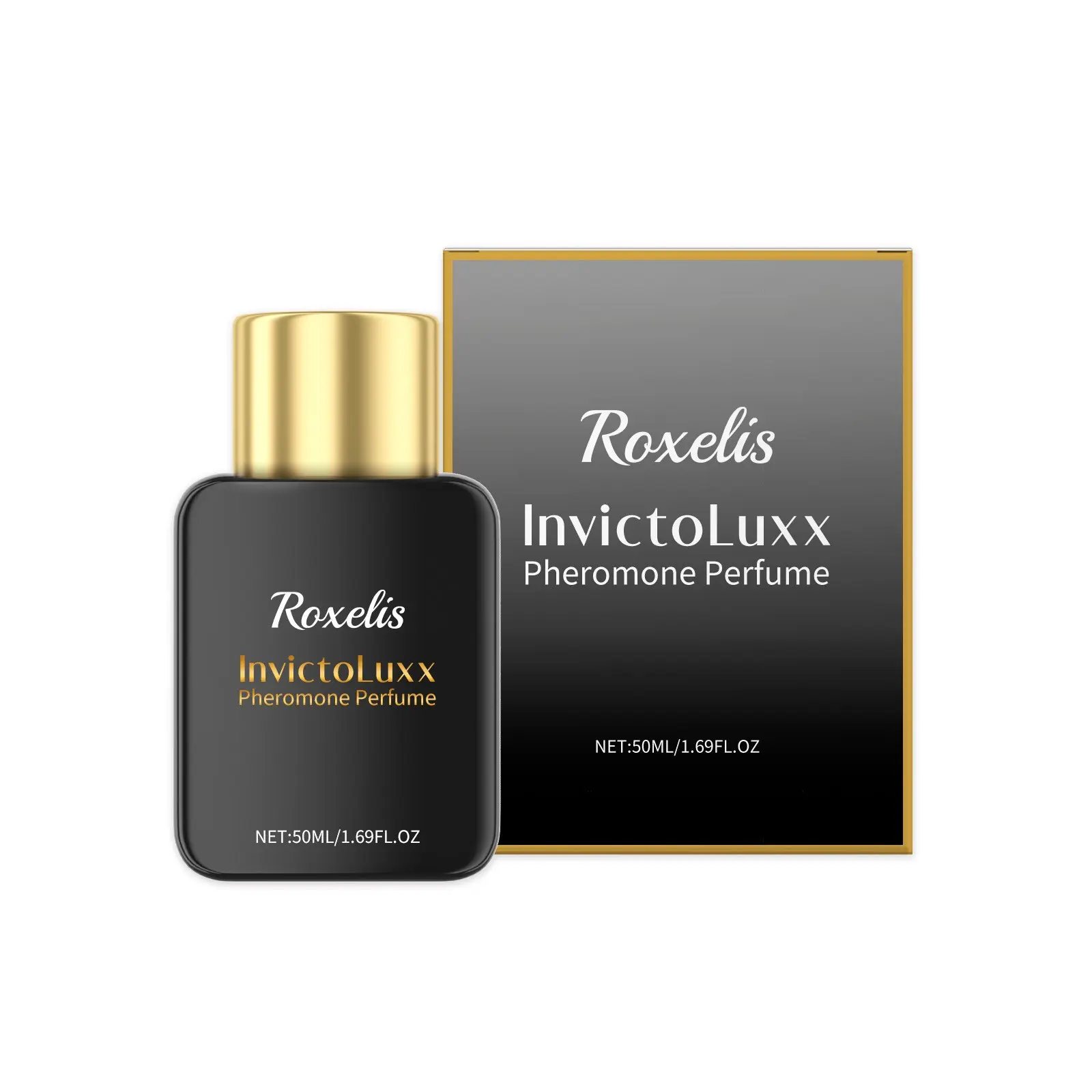 Matte Smooth Glass Perfume Bottle, 50ML Pheromone Scent, Luxurious Cap, Long-Lasting Seductive Fragrance
