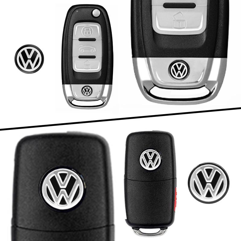 Customized Volkswagen Key Shell Emblem, Aluminum Alloy Scratch-Resistant, Waterproof Dustproof, Lightweight Portable, Fits Multiple Models