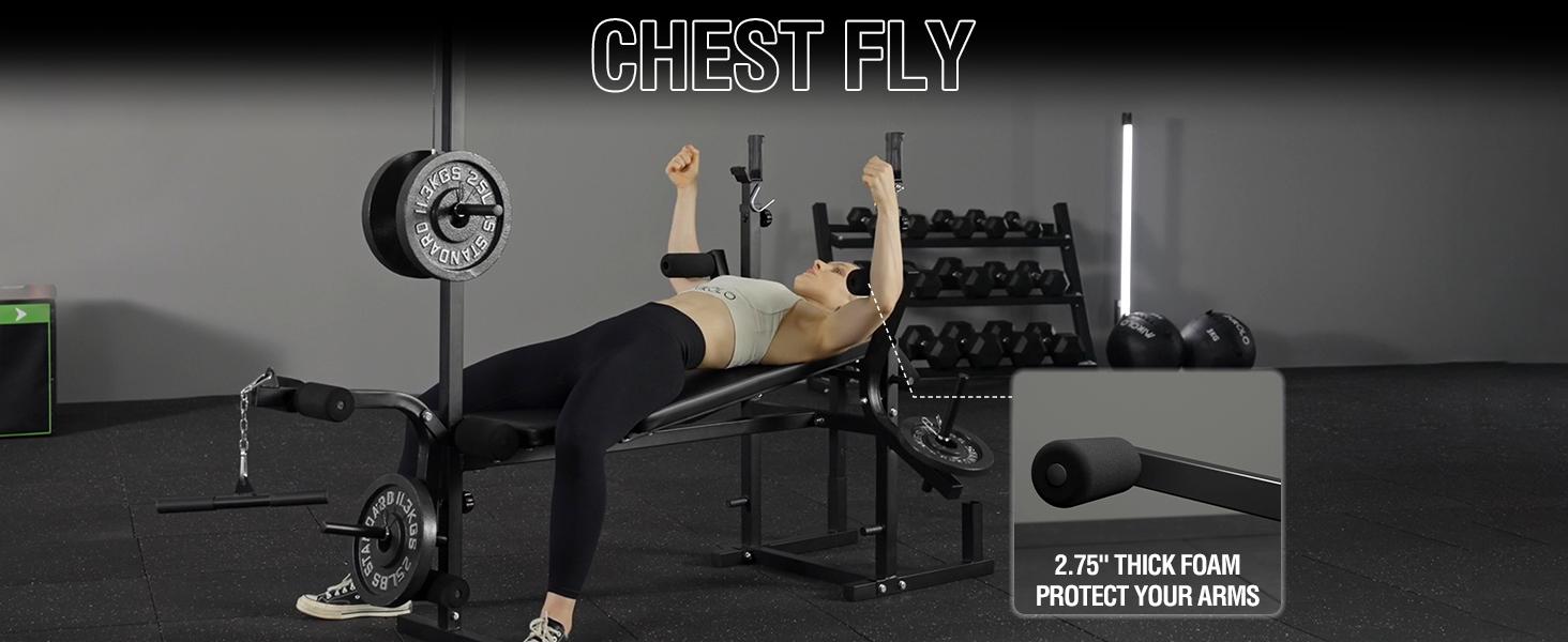 MIKOLO 8-in-1 Olympic Adjustable Weight Bench with Leg Extension/Curl | Multi-Functional Home Gym Equipment for Full Body Workout, Strength Training, Fitness Equipment for Men Women Barbell Rack Lat Pulldown BarMIKOLO SpringStatements