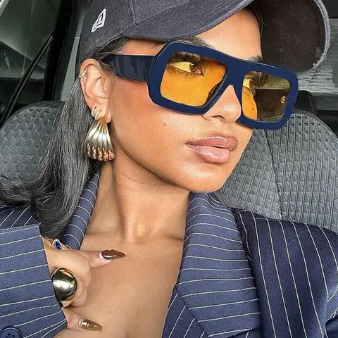 Stylish Square Frame Retro Sunglasses for Men and Women, Uv400 Protection Casual Wear Ideal for Daily Use, Travel, Beach, Outdoor Activities and Every Season Use, Polycarbonate Eyewear