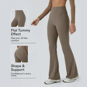 Halara UltraSculpt™ High Waisted Tummy Control Shaping Yoga Flare Leggings