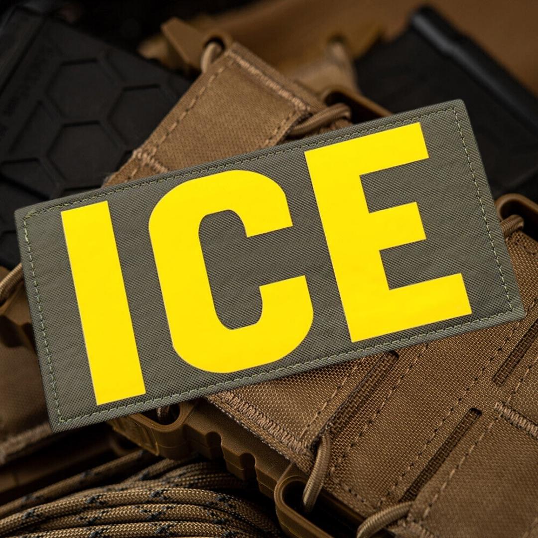 ICE Tactical Patch Hook&Loop Patches ICE Backpack Applique Enforcement Armband for Clothes Military Morale Badge Stickers