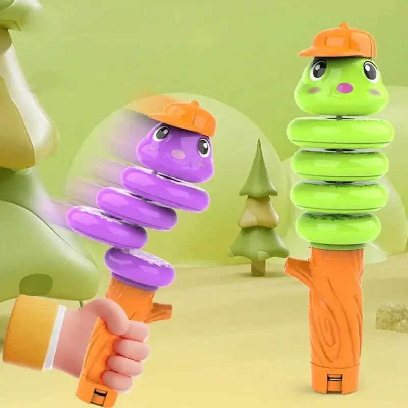 Whistle Twisting Snake Toy Balance Swing Rotating Insect Greedy Eating Snake Toy For Children Decompression Toy Gift
