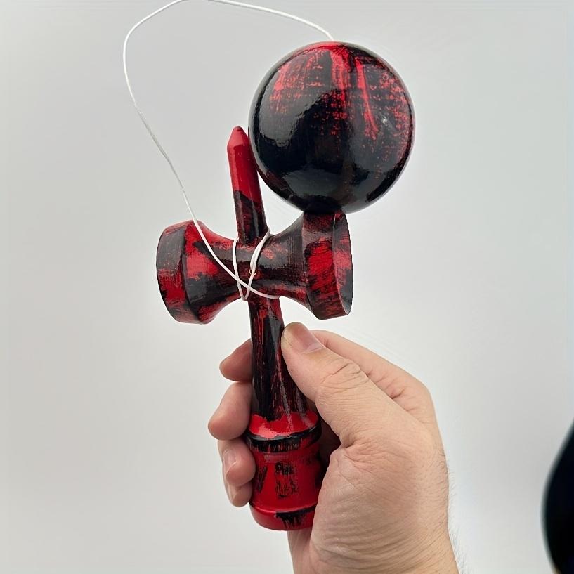 Wood graffiti Red Kendama Skill Ball Mixed Color Design Balance Coordination Exercise Beginners Sports Leisure Equipment