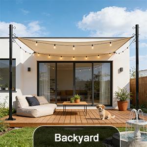 2 Pack 12 Ft Shade Sail Poles, Heavy Duty Metal Outdoor Support Post Kit, Rust-Resistant Shade Sail Support Poles, Adjustable Metal Sun Shade Poles for Patios, Courtyards, Backyards and Gardens tiktokshopbacktoschool 2 Pack 12 Ft Shade Sail Poles, Heavy Duty Metal Outdoor Support Post Kit, Rust-Resistant Shade Sail Support Poles, Adjustable Metal Sun Shade Poles for Patios, Courtyards, Backyards and Gardens tiktokshopbacktoschool