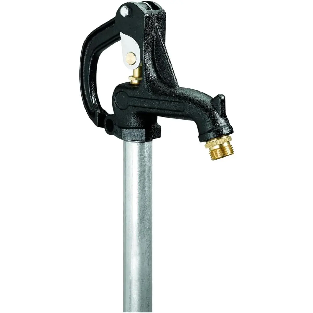 Frost-Free Hydrant, 4-Feet Freeze Proof Outdoor Faucet with Corrosion-Resistant Standpipe, Lockable Cast Iron Head, Leakproof Seal, and Easy Maintenance