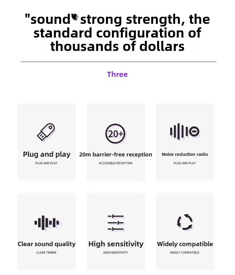 2 pcs Wireless Lavalier Microphones for iPhone, Android, iPad - Mini Wireless Clip-on Microphones Crystal Clear Sound Quality for Recording, Live Streaming,Vlog