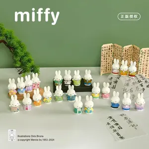 Kawaii Miffy Cartoon Antique Series Fashion Play Model Hand Table Decoration Cute Doll Toy Christmas Gifts