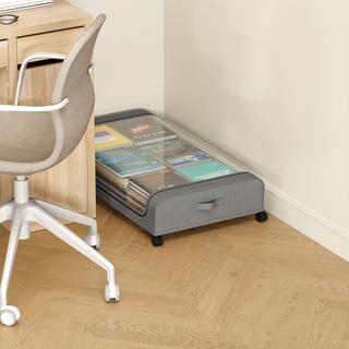 Canada National Day Bed Under Storage Box, Transparent Visible Storage Container, Home Organizer, Push Back Under Bed, Essential Household Item