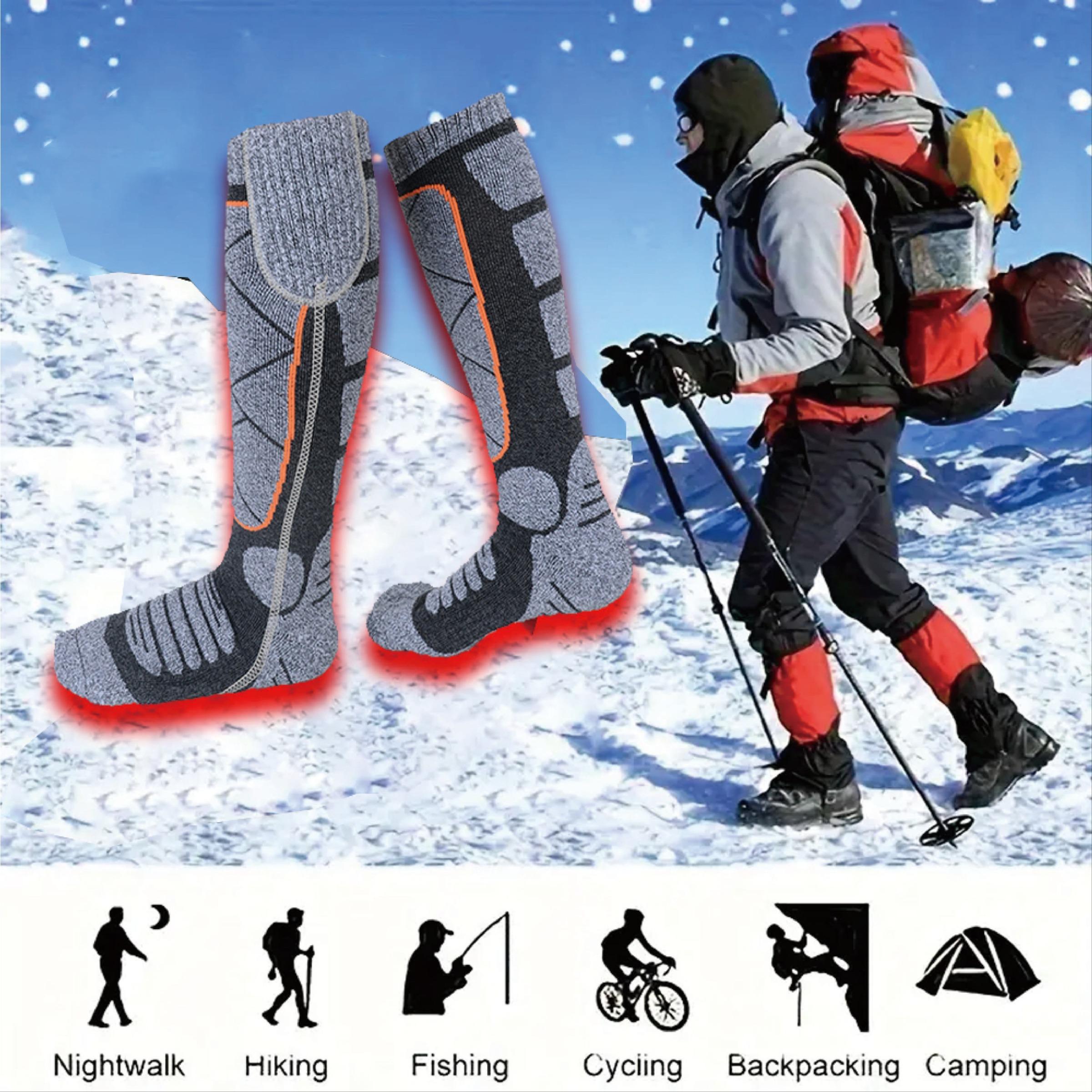 Heated Socks for Men & Women, Rechargeable Washable Battery Heated Socks, 5000mah Battery, Ideal for Hunting Camping Fishing Walking
