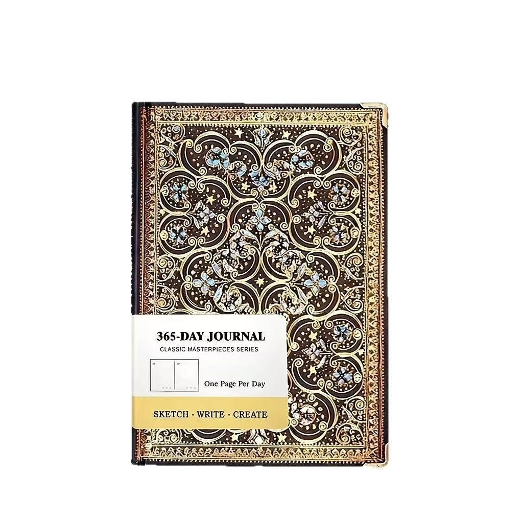 Medieval Vintage Embossed Notebook, Hard Cover Hardcover Journal, Travel Portable Diary Book, Writing and Drawing Pad