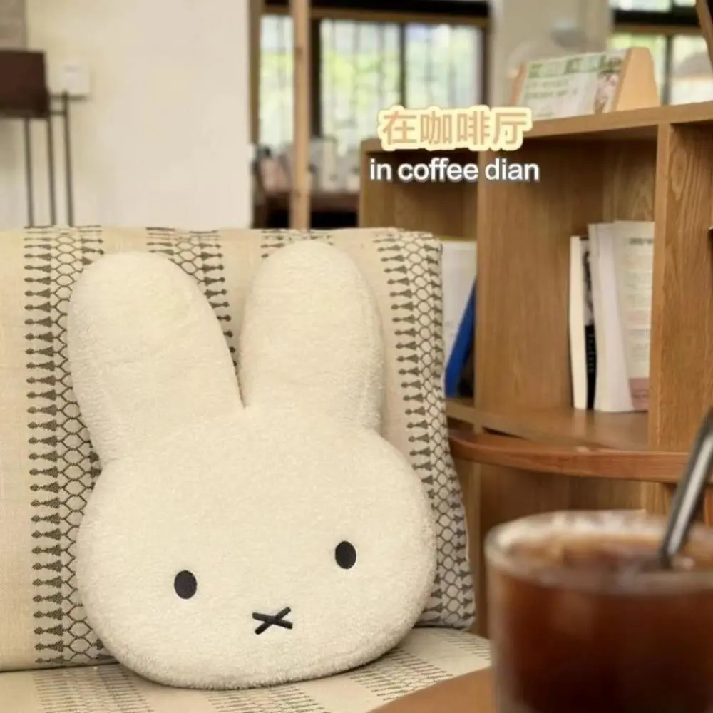 40Cm Miffy Doll Pillow Miffy Cartoon Kawaii Anime Peripheral Large Plush Toy Childrens Soothing Doll Party Birthday Gift