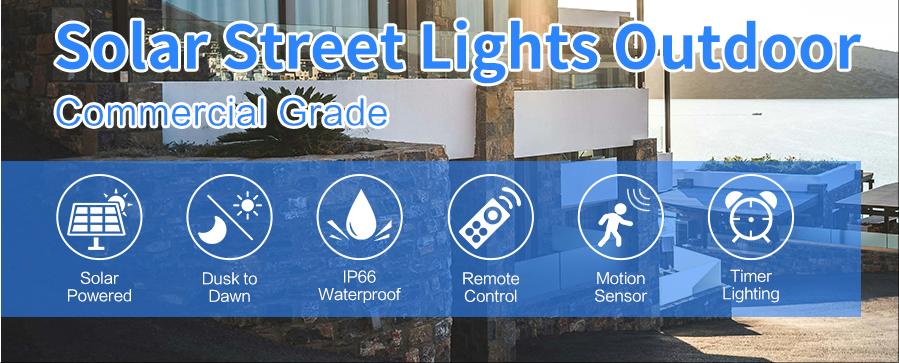 HYKOONT TW Matrix Series Solar Street Lights IP66 Waterproof Outdoor Lighting Dusk to Dawn with Motion Sensor & Remote Control for Parking Lots Patio Garden Lamp Installation TikTokShopBlackFriday HYKOONT TW Matrix Series Solar Street Lights IP66 Waterproof Outdoor Lighting Dusk to Dawn with Motion Sensor & Remote Control for Parking Lots Patio Garden Lamp Installation TikTokShopBlackFriday