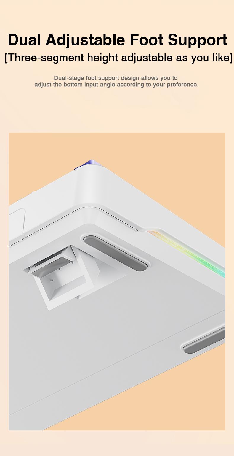 [New]Aula F108 Pro Wireless Full Size Mechanical Gaming Keyboard Knob Smart Screen Num Pad Pre-Lubed Linear Switches RGB Backlit Hot Swappable Custom Keyboard Customize E-Sports Office Computer Accessories(Red Pink) TikTokShopfalldealsforyou