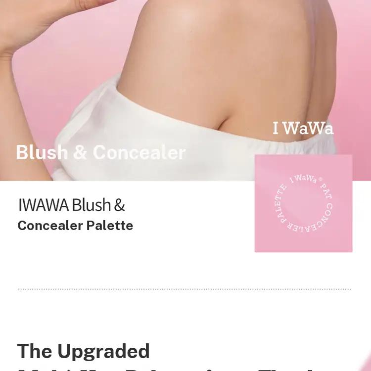 【I WAWA】Stain Concealer & Blush Palette (5 Colors) | Flawless Skin in One Palette
