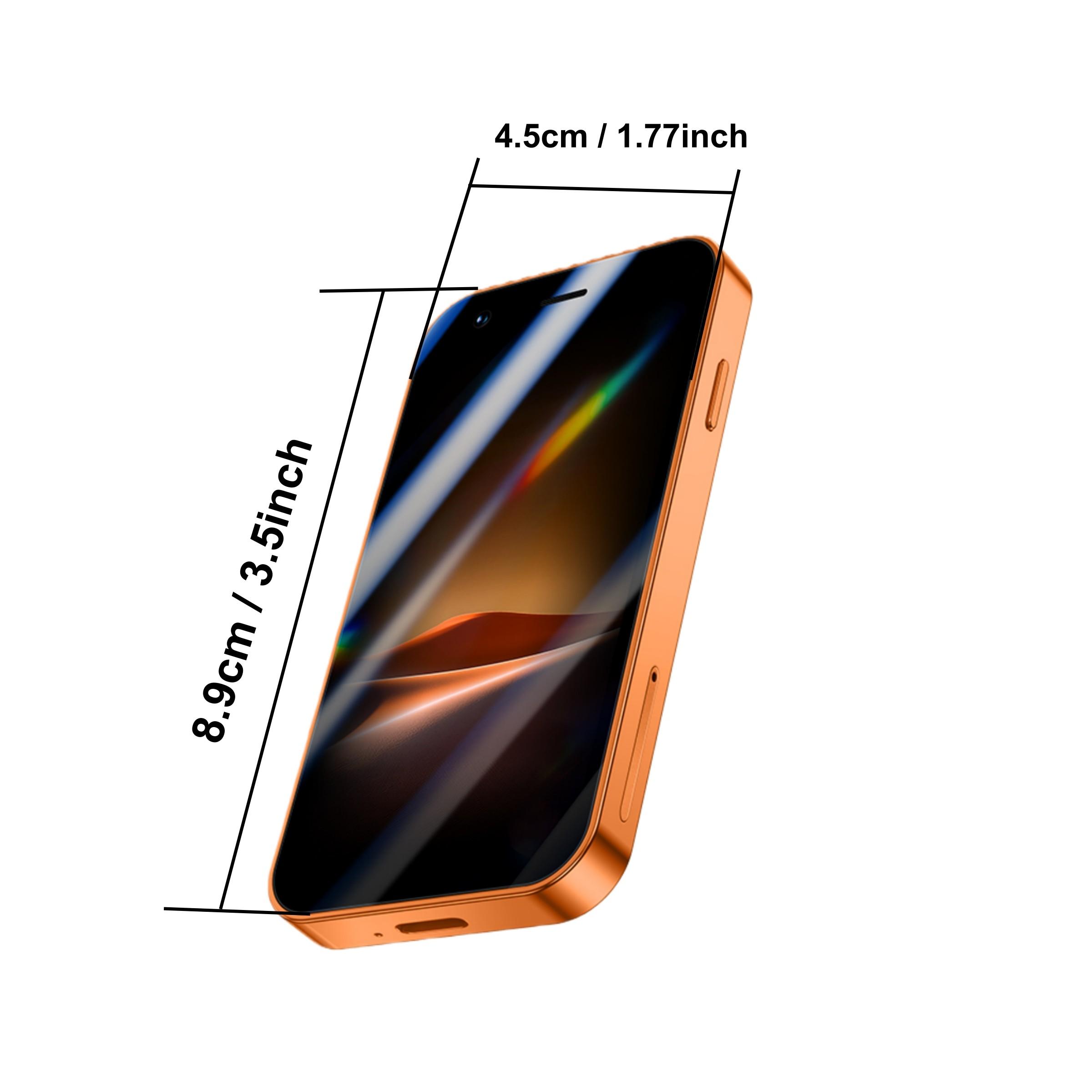 FUFFI スマートフォン オレンジ FUFFi-Mini Phone, 3.0 Inch Screen, 2+16GB ROM, Android 8.1, Dual