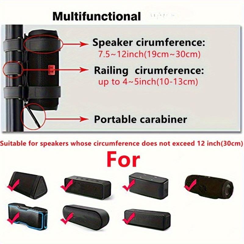 Secure Your Portable Speakers Anywhere - Portable Speaker Mount for Golf Cart, Bike, Moto ATV & More!