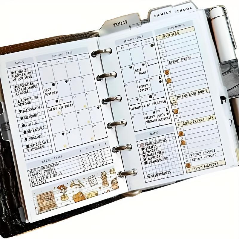Latest Version Includes 2026 Full Year & 2027 Half Year - 104 Pages Life Area Simple Planning Toolkit, Personal Schedule Memo Gift Box