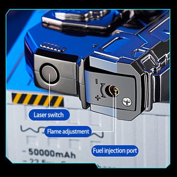 Cool Refillable Lighters Set  | Gun, Snake, Lipstick, Dragon Spinner Designs | Free Gas Cylinder | Windproof & Gift-Ready