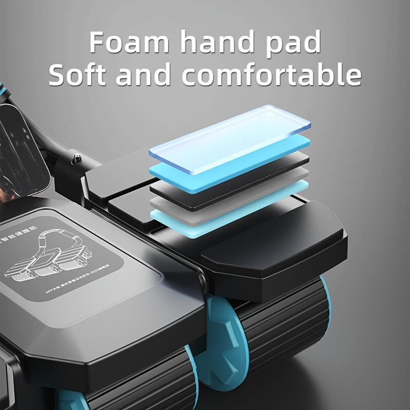 Ab Wheel Roller with Elbow Pad, Home Fitness Equipment for Core, Waist & Hip Training, Indoor Exercise Gear, Large Stable Anti-Tip Wheel, Ergonomic Non-Slip Hand Grips