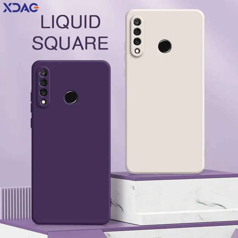 Square Liquid Silicone Back Cover for Huawei P30 Pro Lite New Edition Mobile Phone Case HuaweiP30 P30Lite P30Pro Soft Funda Bags, Accessories