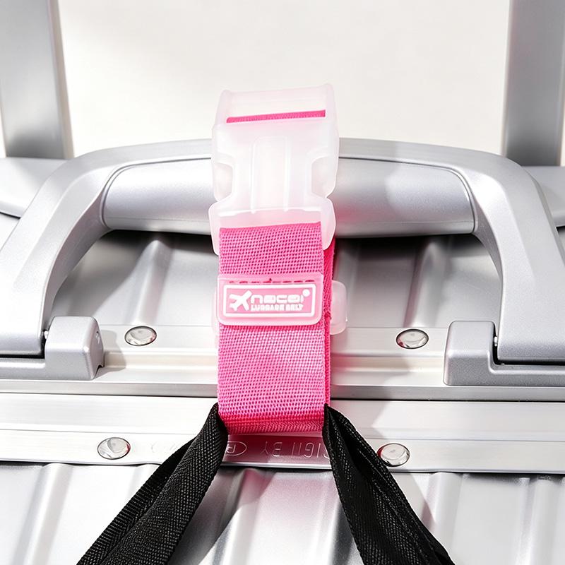4pcs Random Color Adjustable Luggage Straps ,Heavy-duty Travel Safety Belt System, Quick-release Buckles and Detachable Design, Available in Multiple Colors and Portable Versions, Suitable for Cars, Airplanes, Trains, and Buses